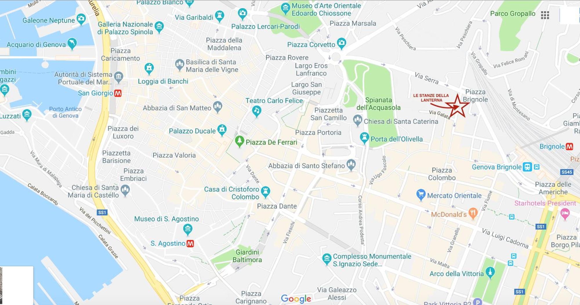 Hotel Le Stanze Della Lanterna Genua Exterior foto